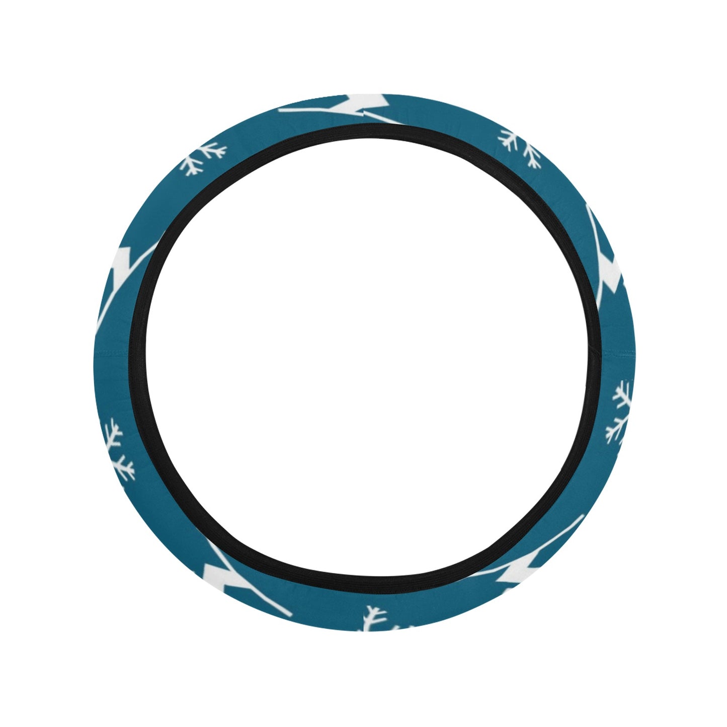 Ski Print Design LKS301 Steering Wheel Cover with Elastic Edge