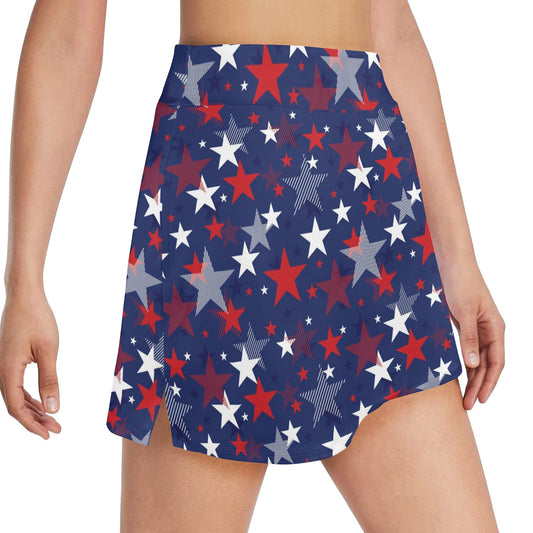 Star Print Design LKS304 17" Golf & Pickleball Skort with Pockets