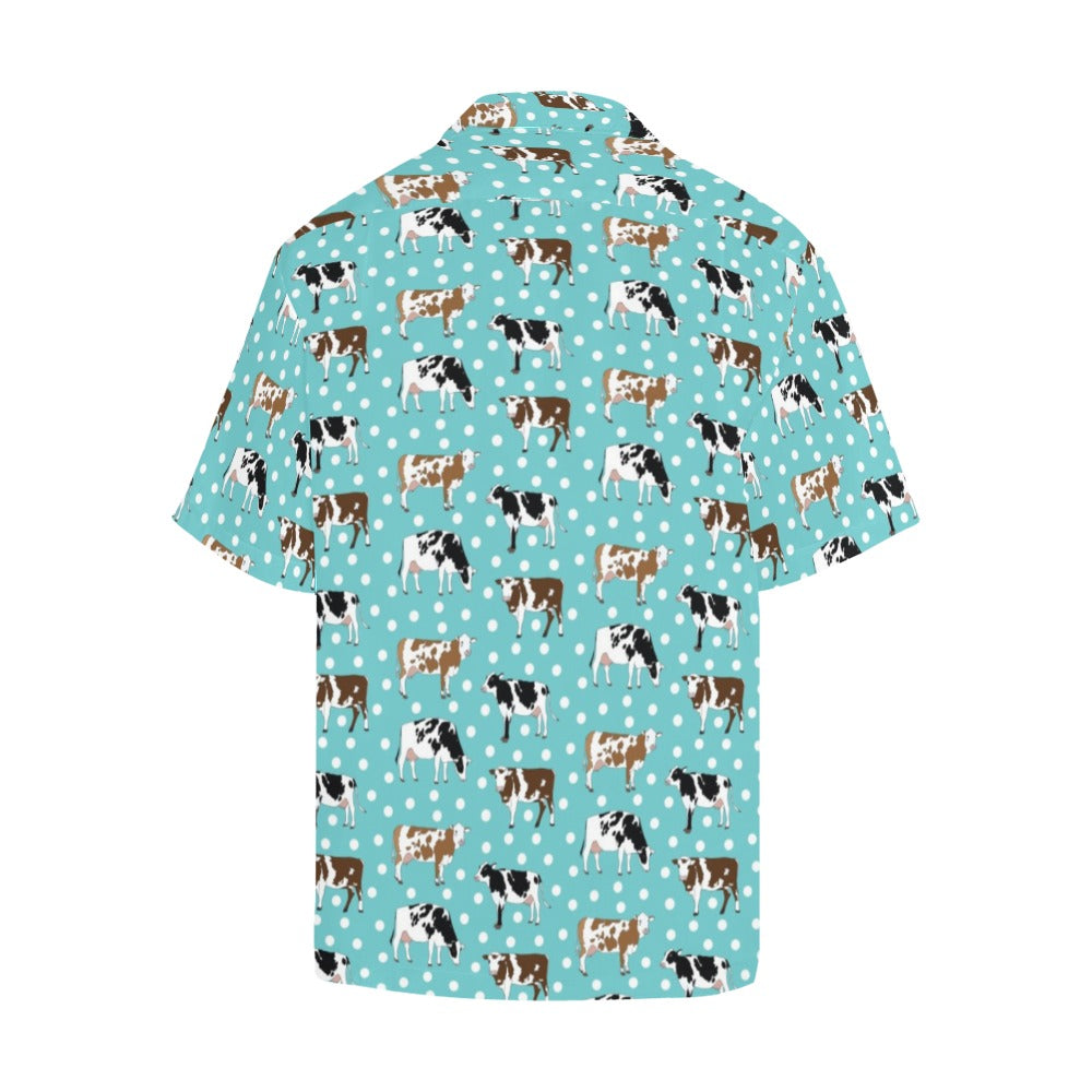 Cattle Print Design LKS405 Men's Men's Hawaiian Shirt