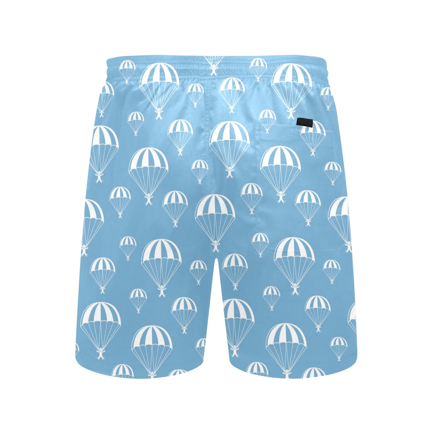 Skydiver Print Design LKS305 Men's Swim Trunks Beach Shorts