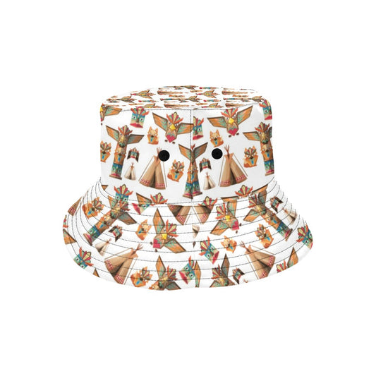 Totem Native Print Design LKS303 Unisex Bucket Hat