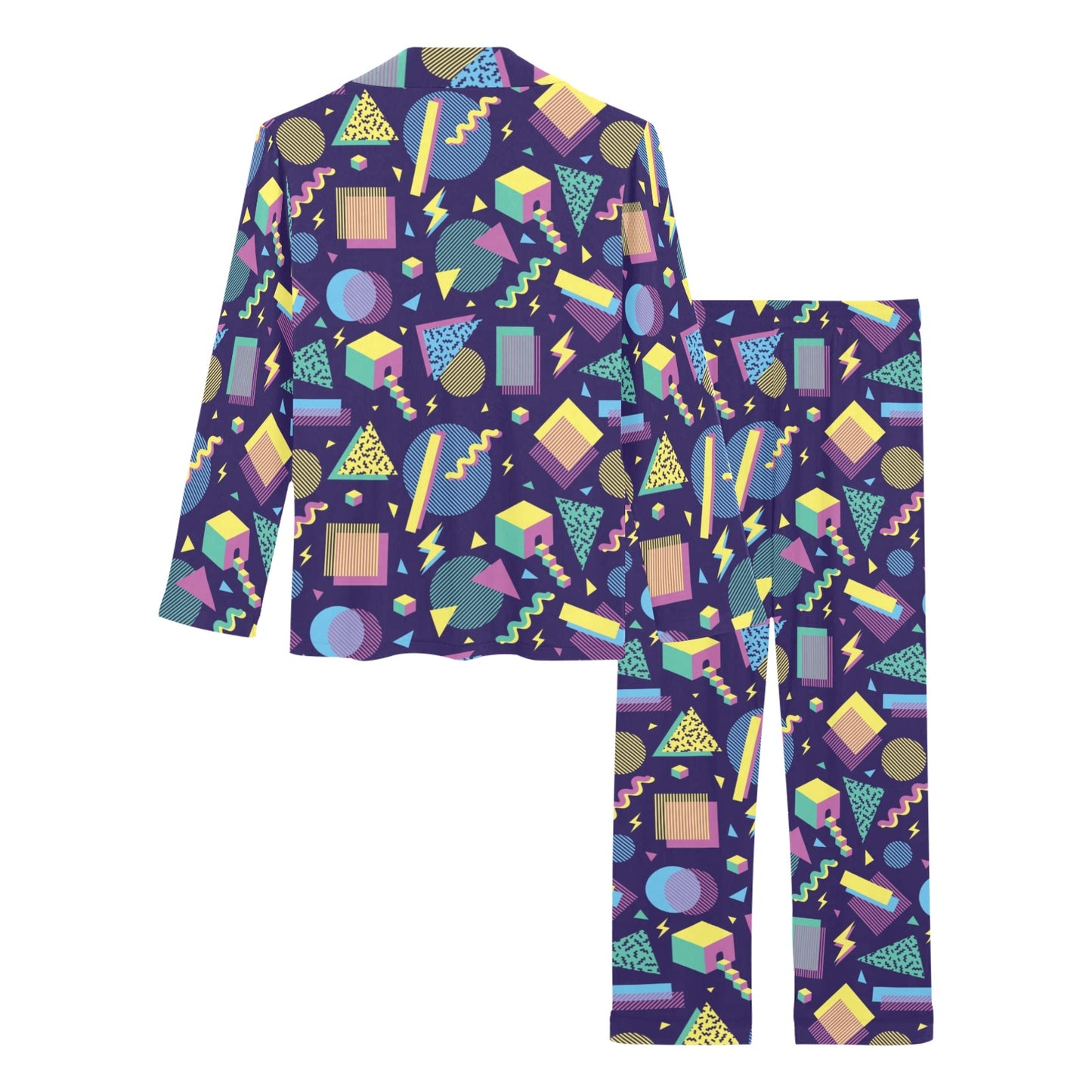 Geometric Print Design LKS401 Women's Long Pajama Set