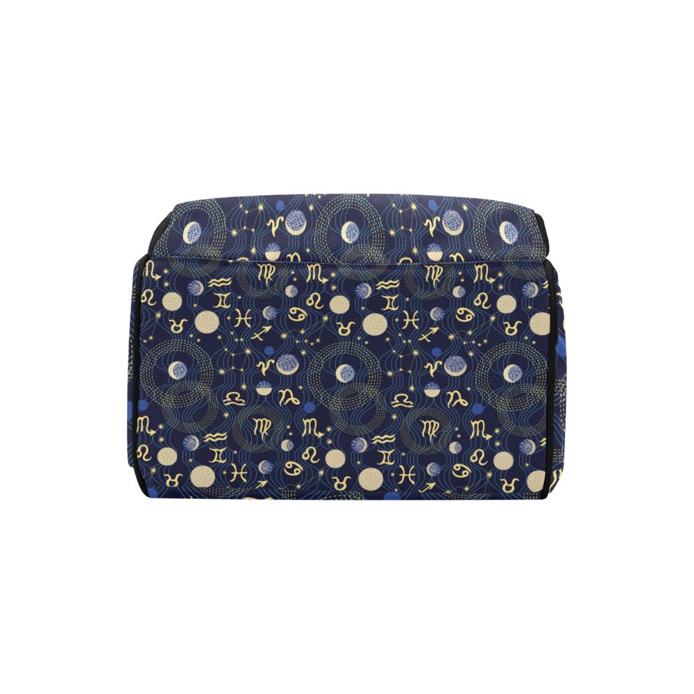 Zodiac Print Design LKS302 Diaper Bag Backpack