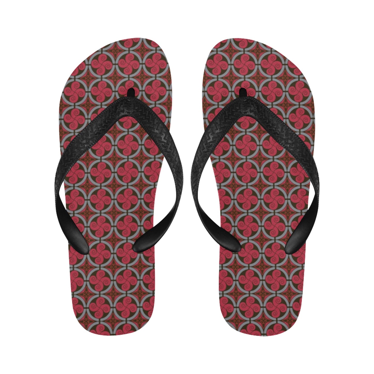 Vikings Print Design LKS301 Flip Flops