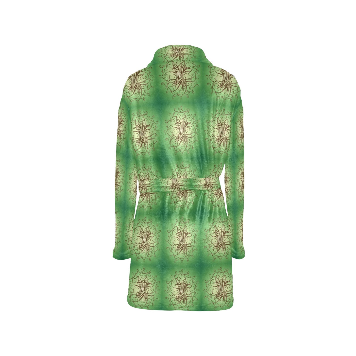 Celtic Pattern Print Design 05 Women's Fleece Robe