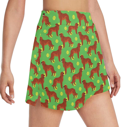 Setters Irish Print Design LKS302 17" Golf & Pickleball Skort with Pockets