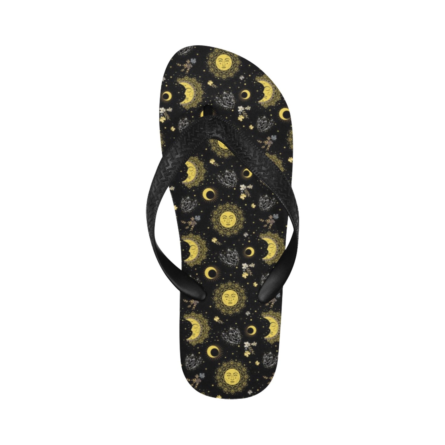 Sun Moon Print Design LKS301 Flip Flops