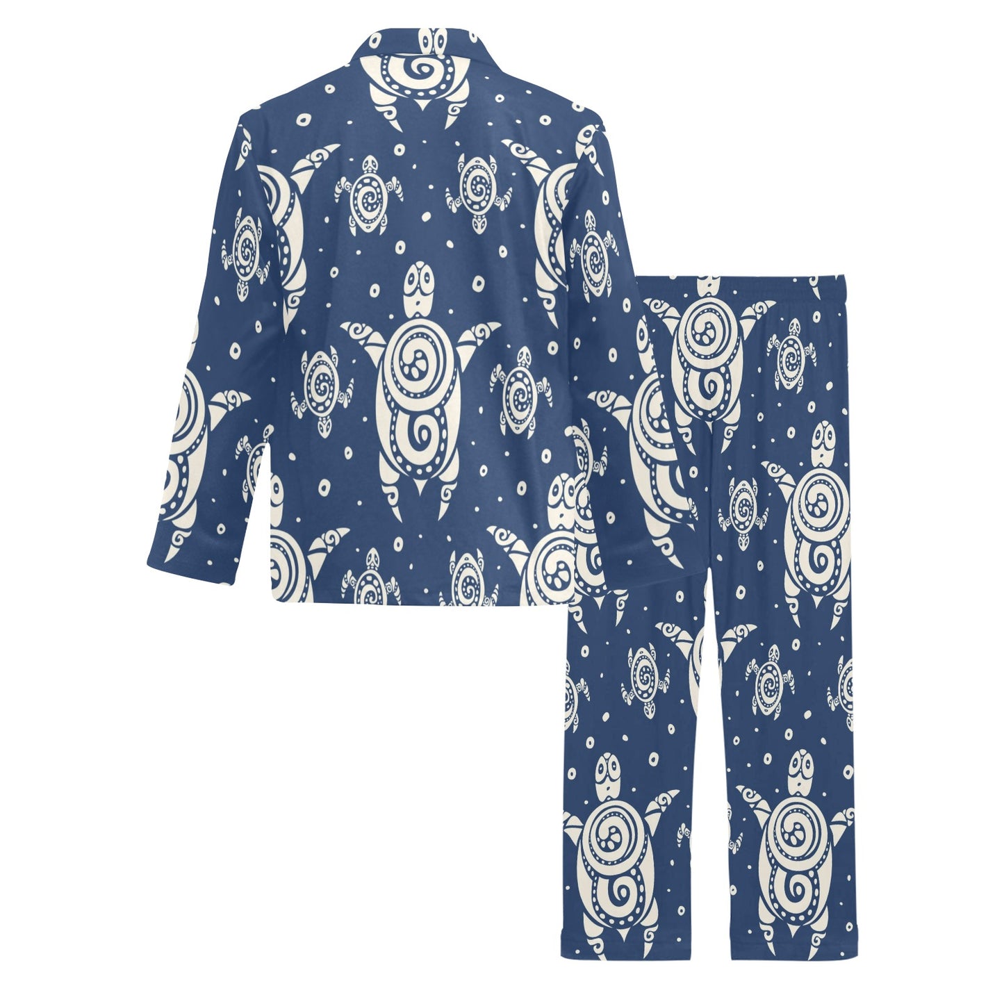 Sea Turtle Tribal Men's Long Pajama Set