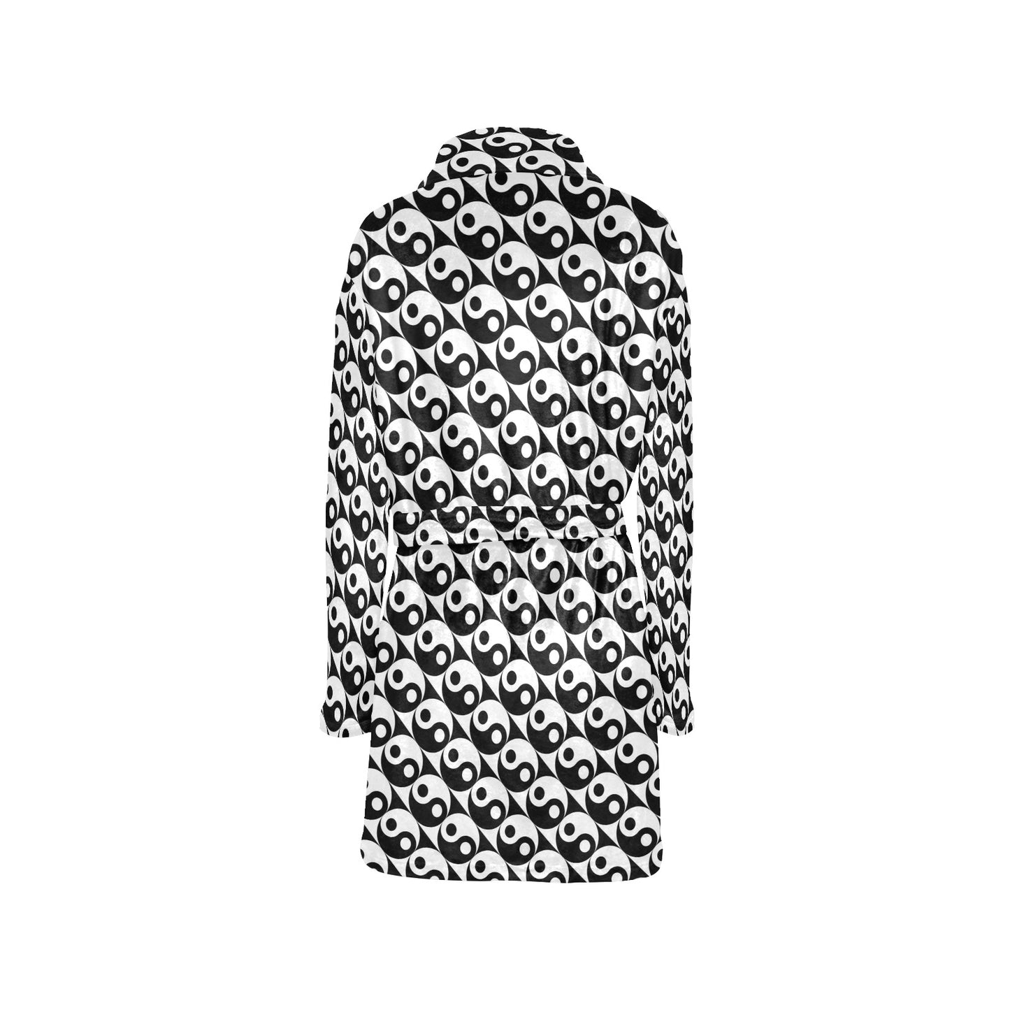 Yin Yang Print Design LKS304 Women's Fleece Robe