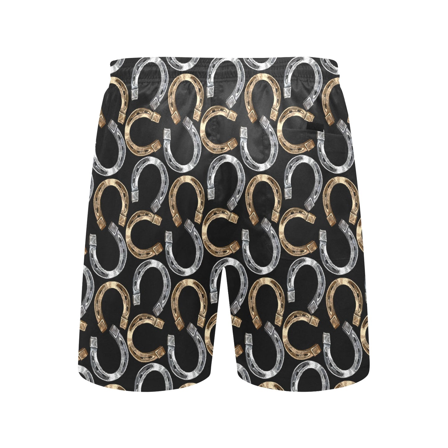 Horseshoe Print Design LKS305 Men's Swim Trunks Beach Shorts