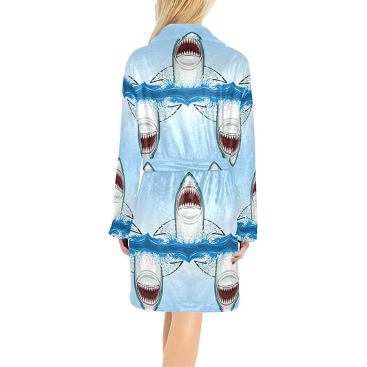Shark Bite Women's Fleece Robe