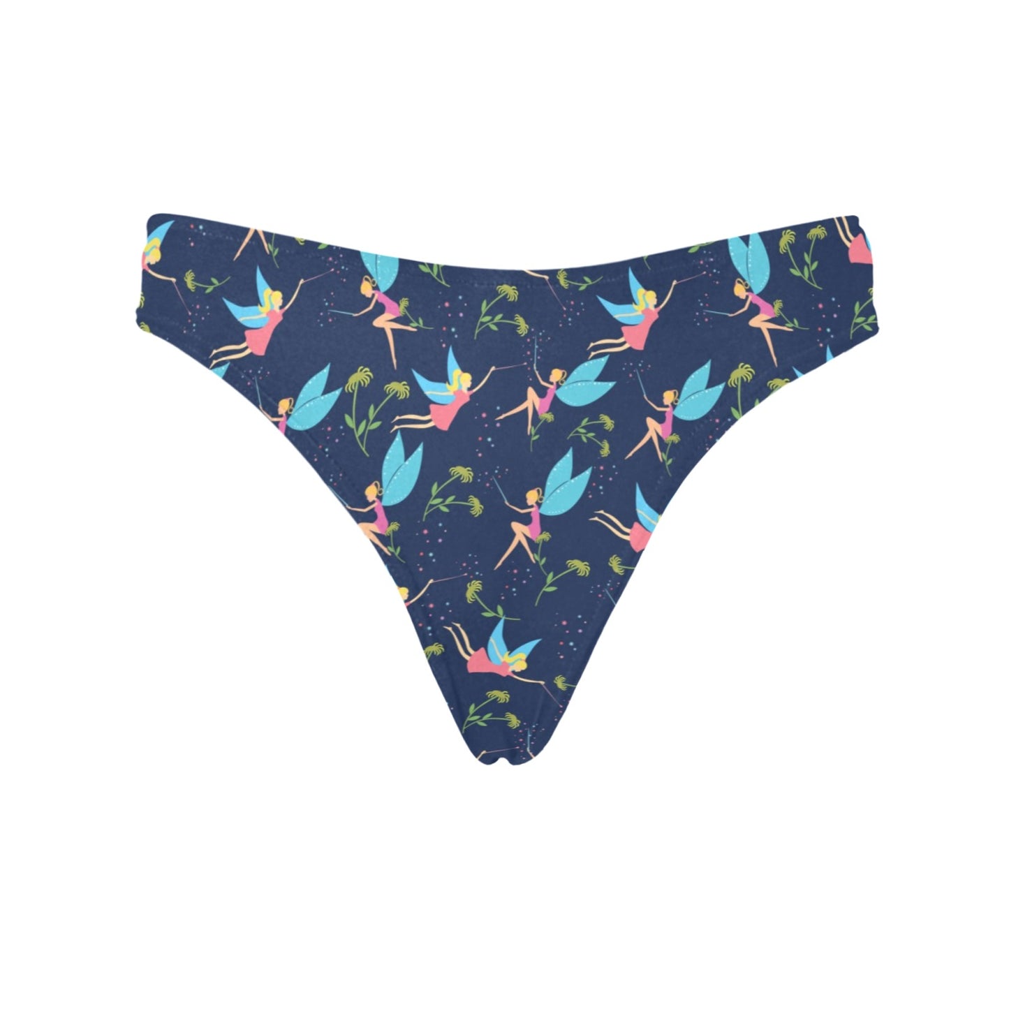 Fairy with flower Print Pattern Women's Thongs