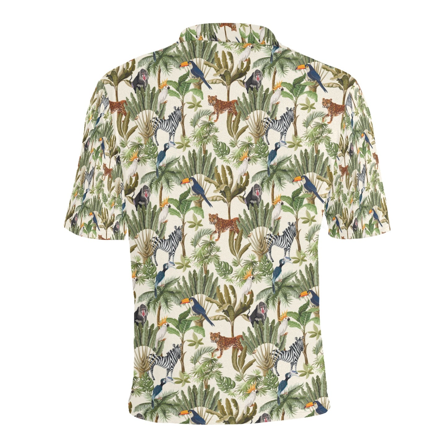 Safari Animal Print Design LKS304 Men Polo Shirt