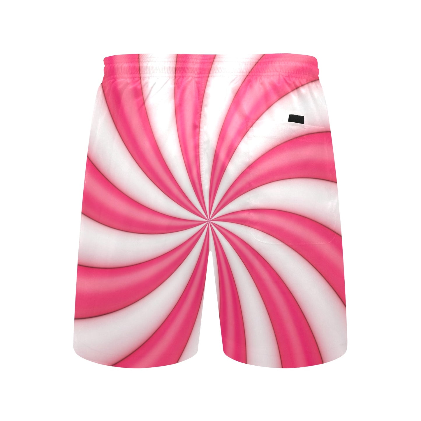 Vortex Twist Swirl Candy Print Men's Swim Trunks Beach Shorts