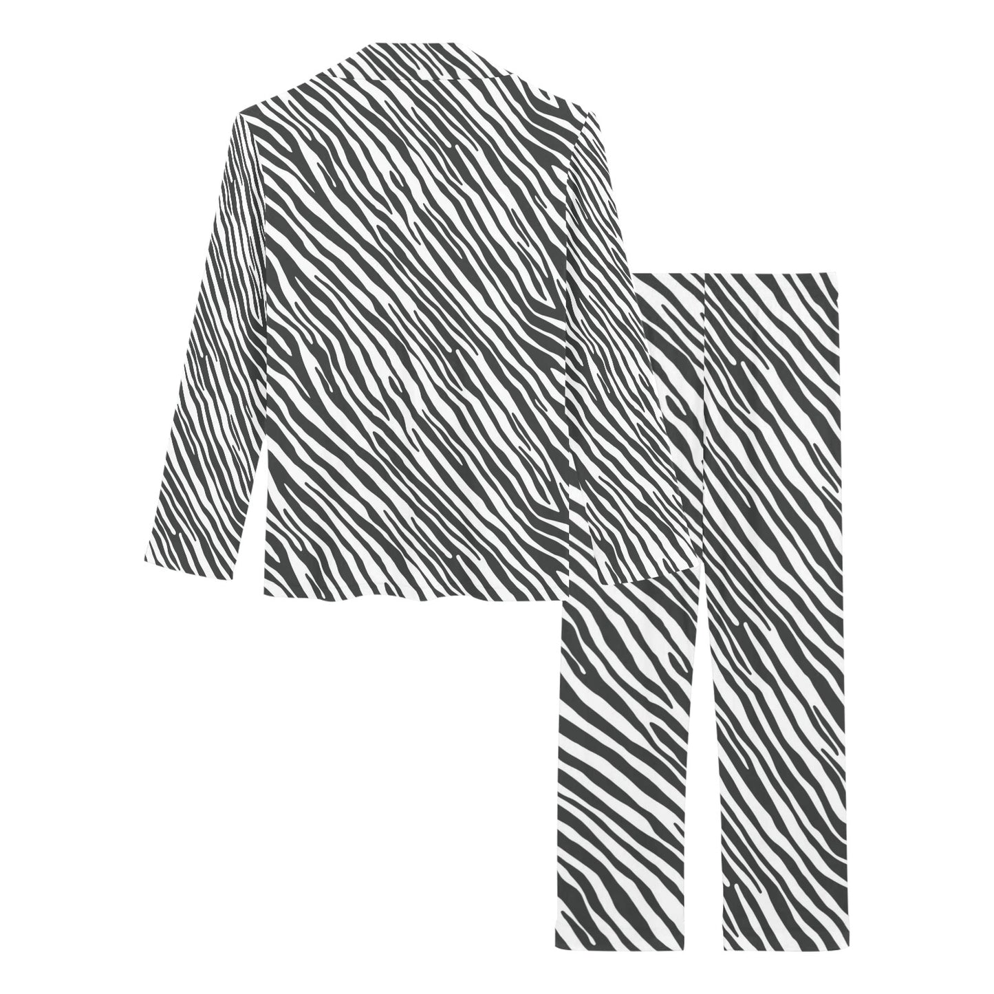 Zebra Classic Print Design LKS302 Women's Long Pajama Set