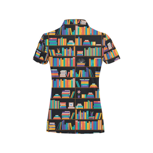 Book Pattern Print Design 05 Women's Polo Shirt