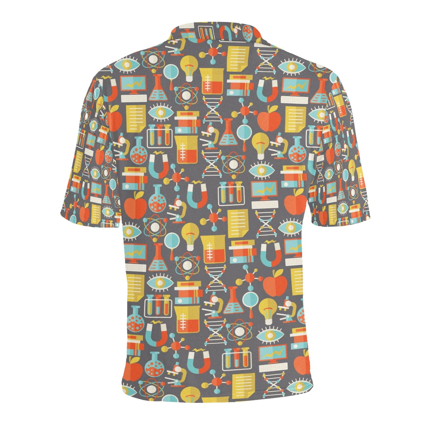 Science Print Design LKS302 Men Polo Shirt