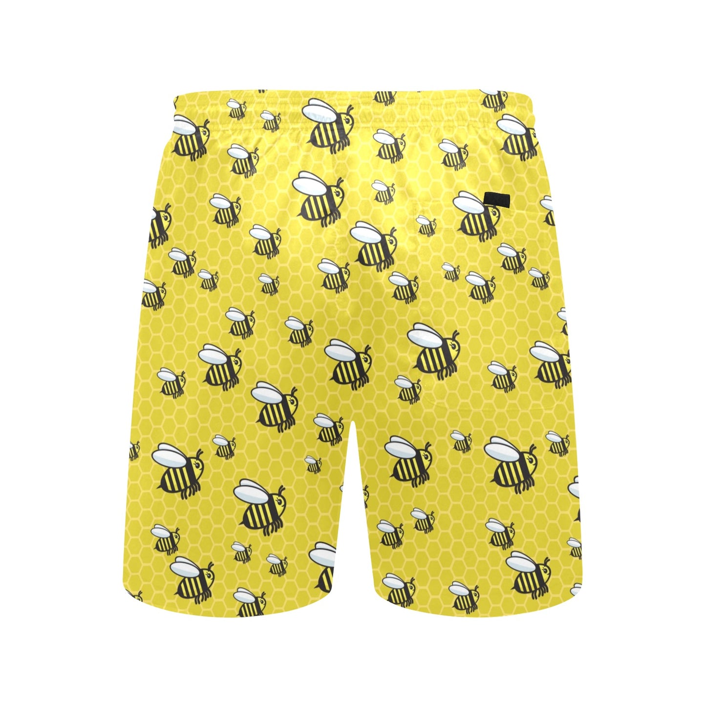 Bee Cute Print Design LKS308 Men's Swim Trunks Beach Shorts