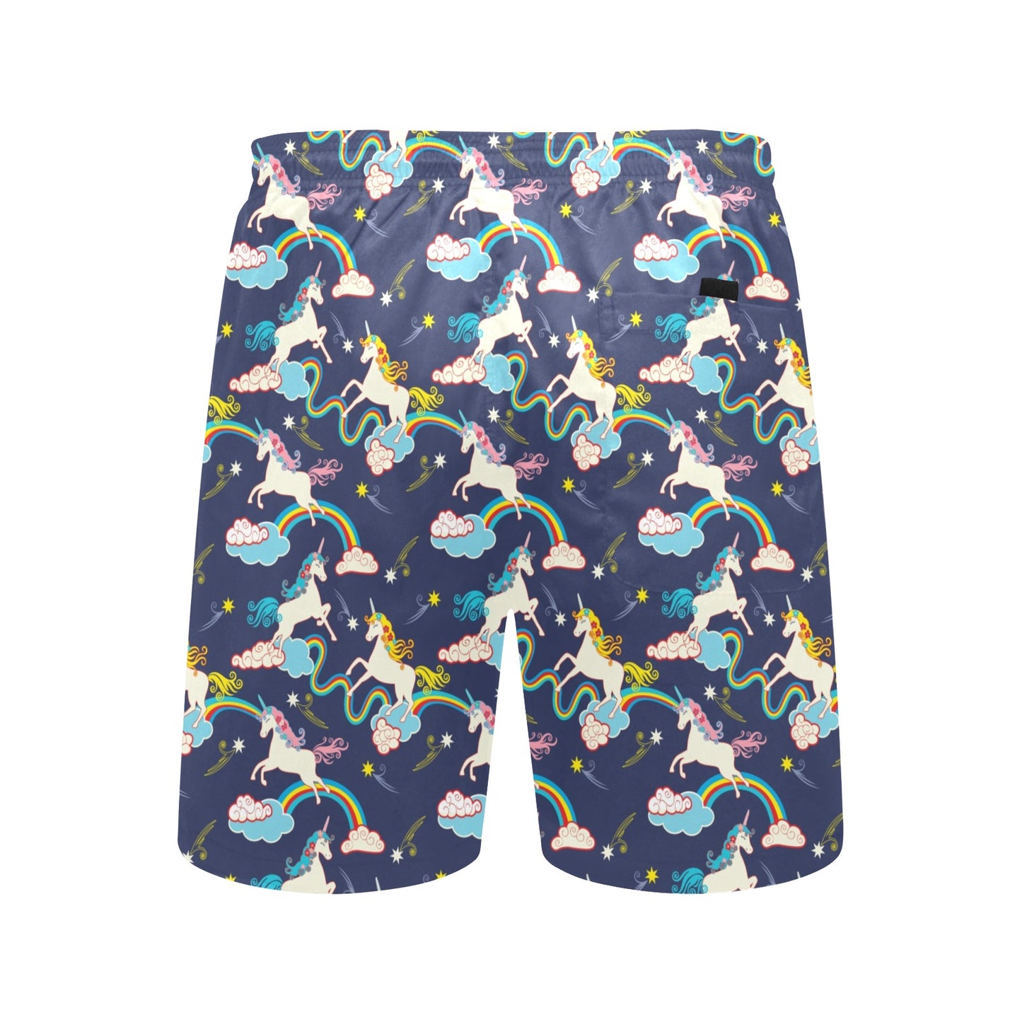 Unicorn Print Design LKS304 Men's Swim Trunks Beach Shorts