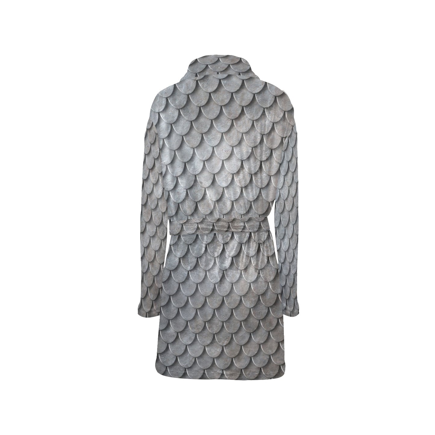 Armor Scales Pattern Print Design 03 Women's Fleece Robe