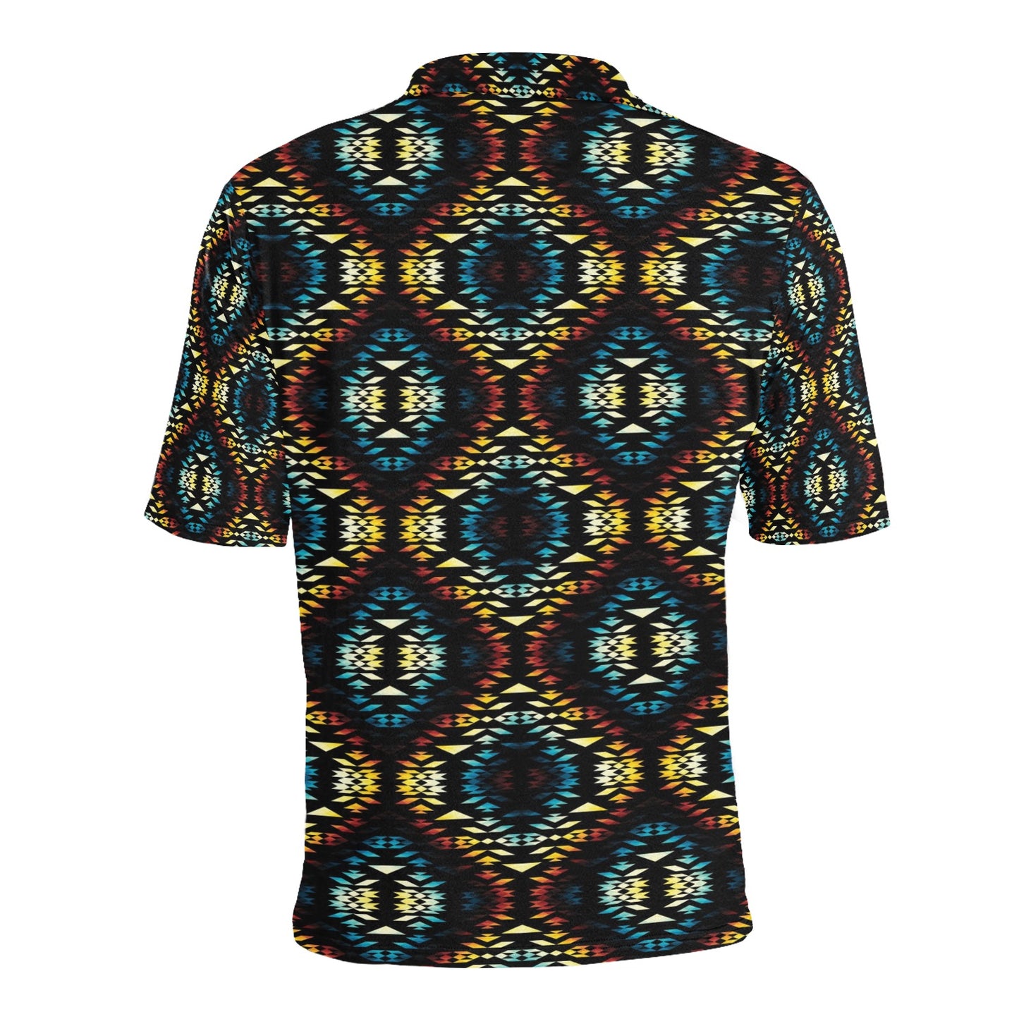 Tribal Pattern Print Design LKS309 Men Polo Shirt