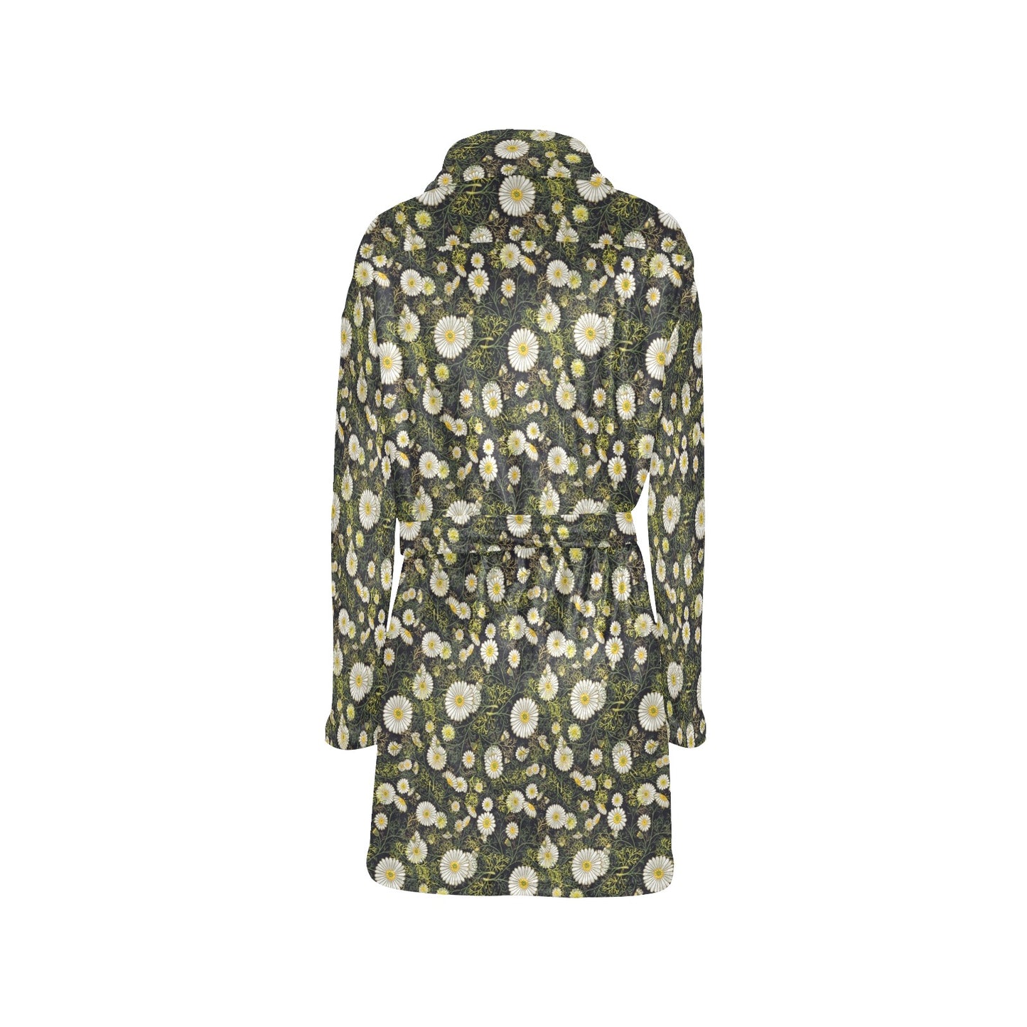Daisy Pattern Print Design 03 Women's Fleece Robe