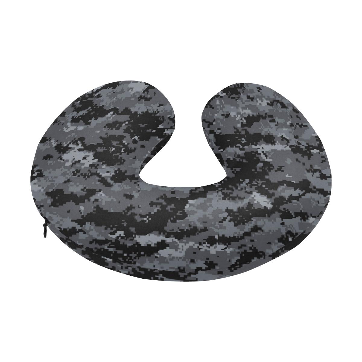 ACU Digital Black Camouflage U-Shaped Travel Neck Pillow-JTAMIGO.COM