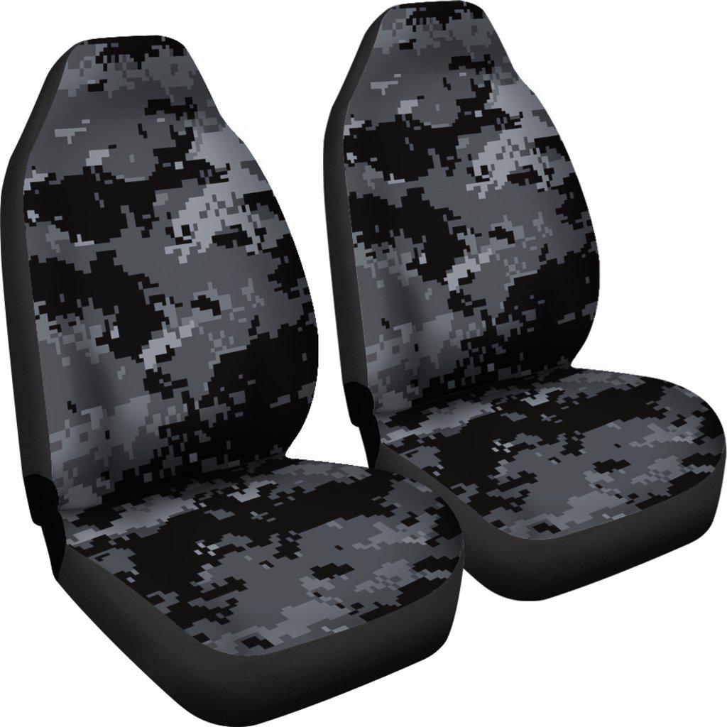 ACU Digital Black Camouflage Universal Fit Car Seat Covers