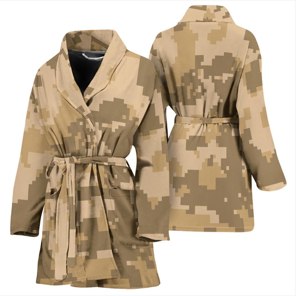 ACU Digital Desert Camouflage Women Bath Robe-JTAMIGO.COM