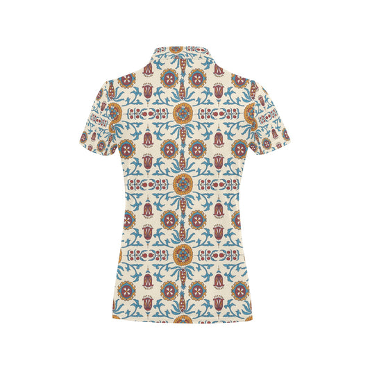 Suzani Print Design LKS301 Women's Polo Shirt