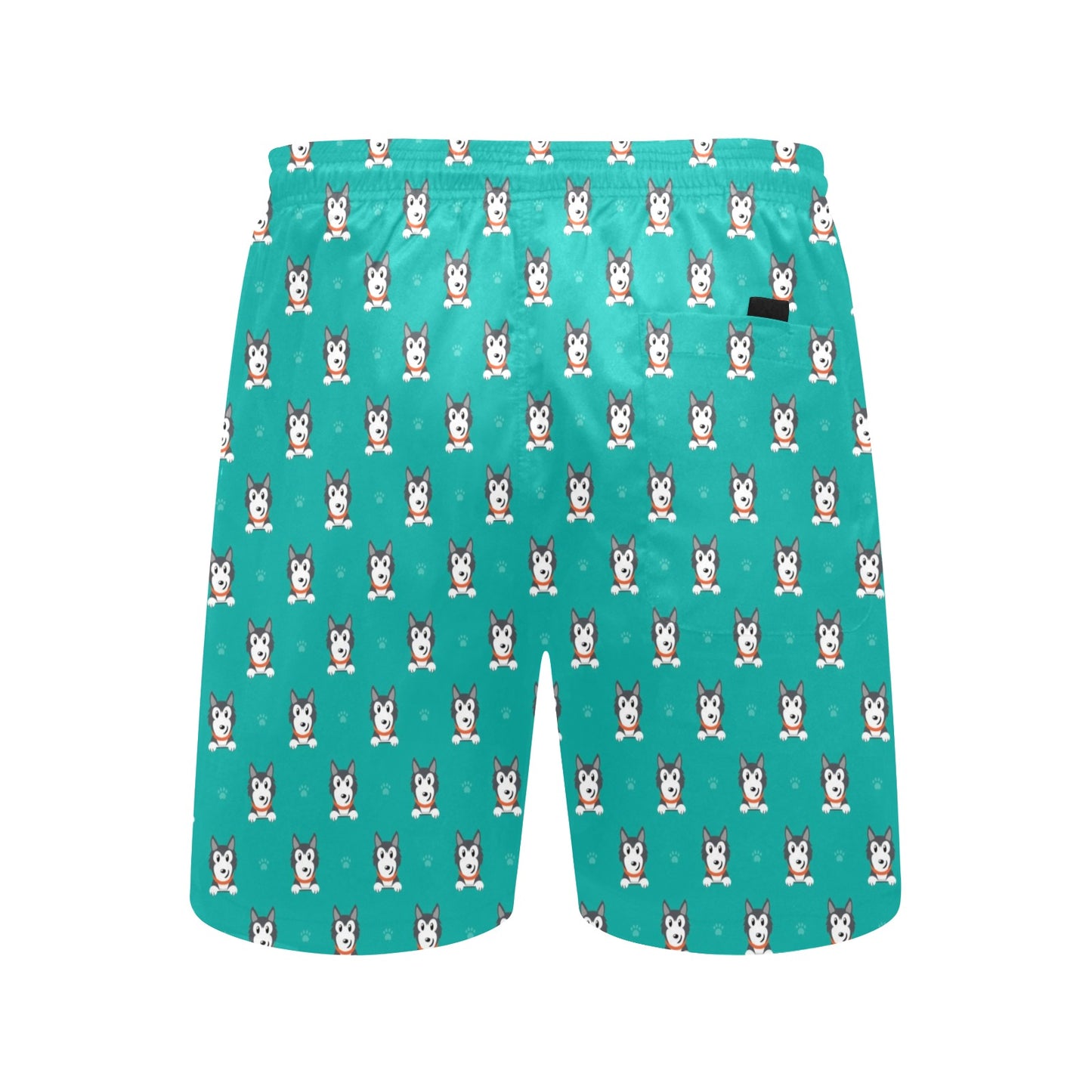 Siberian Huskies Print Design LKS304 Men's Swim Trunks Beach Shorts