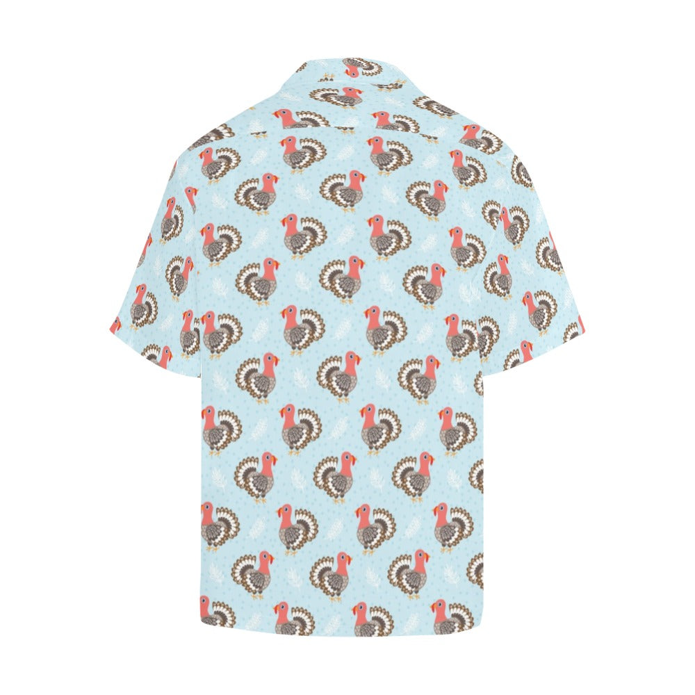 Turkey Print Design LKS403 Men's Men's Hawaiian Shirt