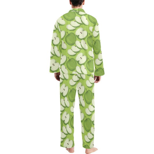 Apple Pattern Print Design AP010 Men's Long Pajama Set
