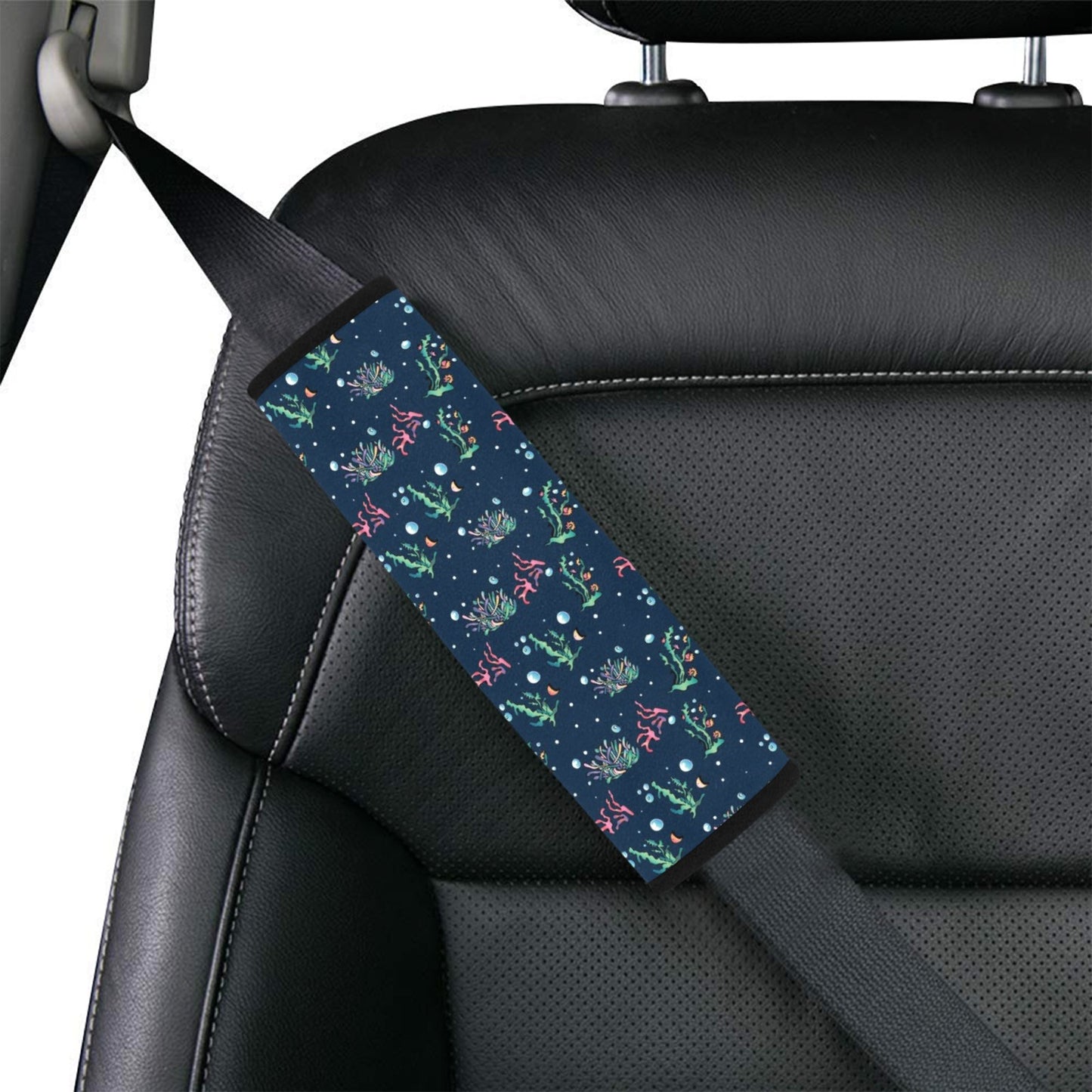 Seaweed Print Design LKS306 Car Seat Belt Cover