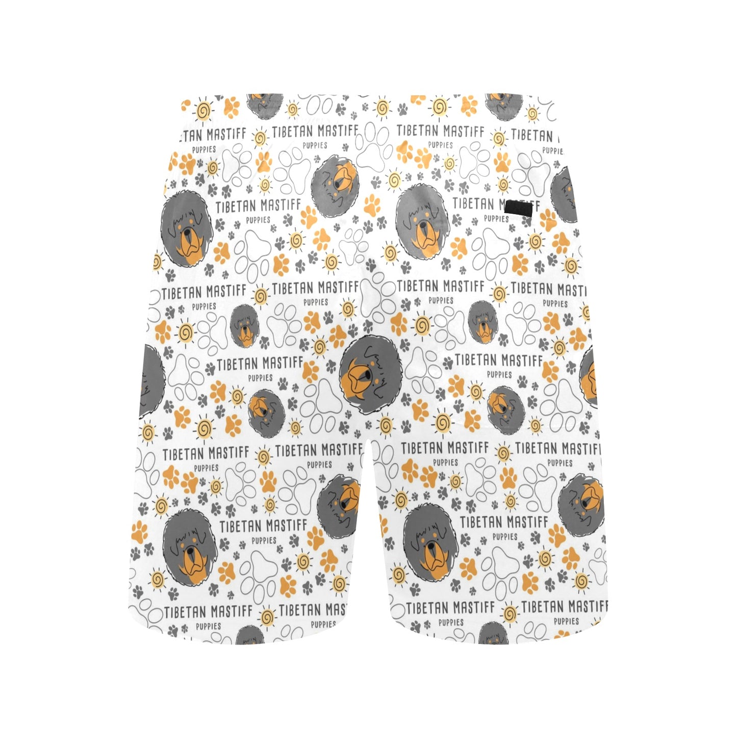 Tibetan Mastiffs Print Design LKS302 Men's Swim Trunks Beach Shorts