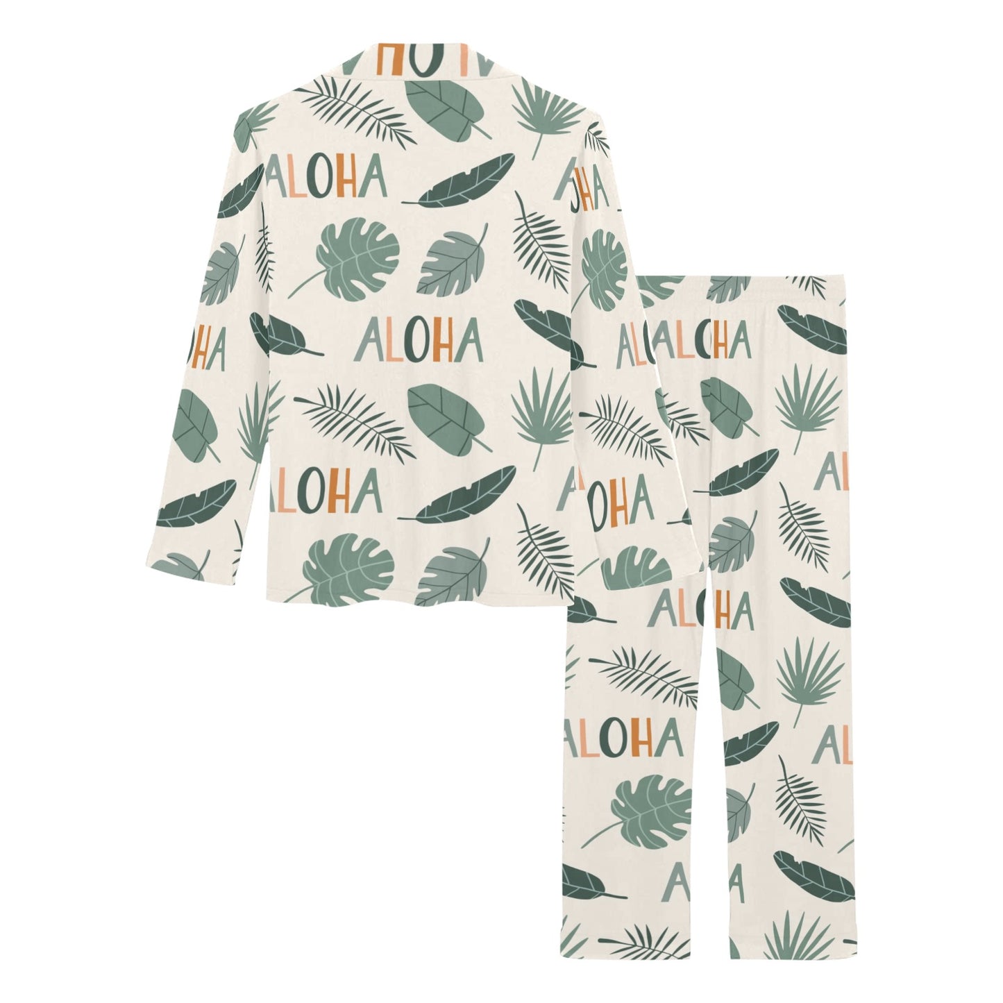 Aloha Hawaii Pattern Print Design 05 Women's Long Pajama Set