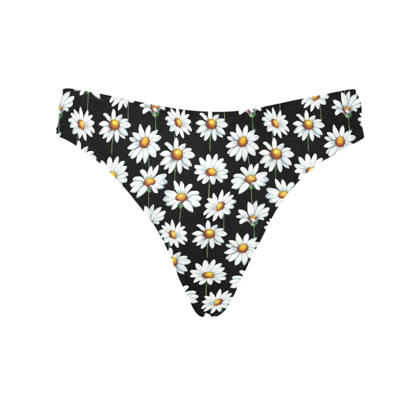 Daisy Print Pattern Women's Thongs
