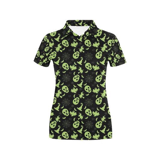 Witch Halloween Print Design LKS306 Women's Polo Shirt