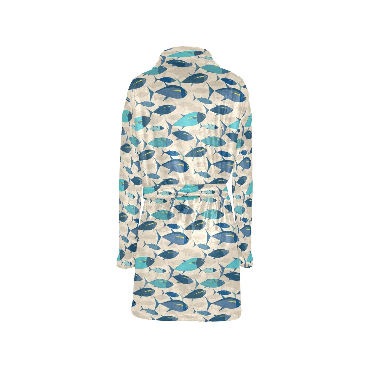 Tuna Fish Print Design LKS302 Women's Fleece Robe