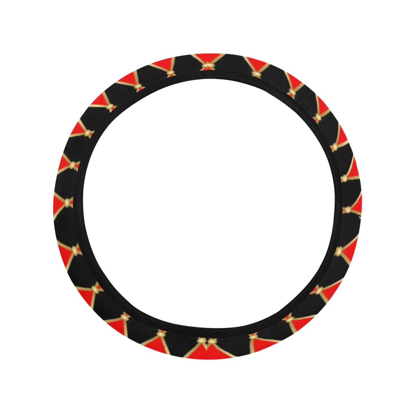Harlequin Print Design LKS401 Steering Wheel Cover with Elastic Edge
