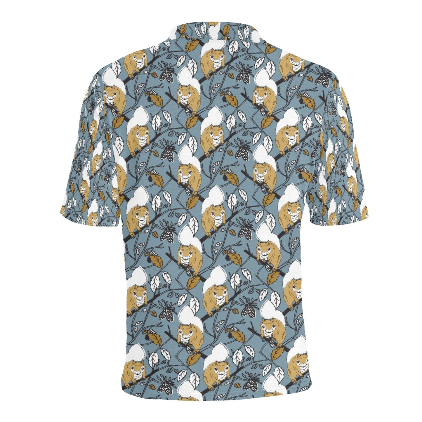 Squirrel Print Design LKS305 Men Polo Shirt