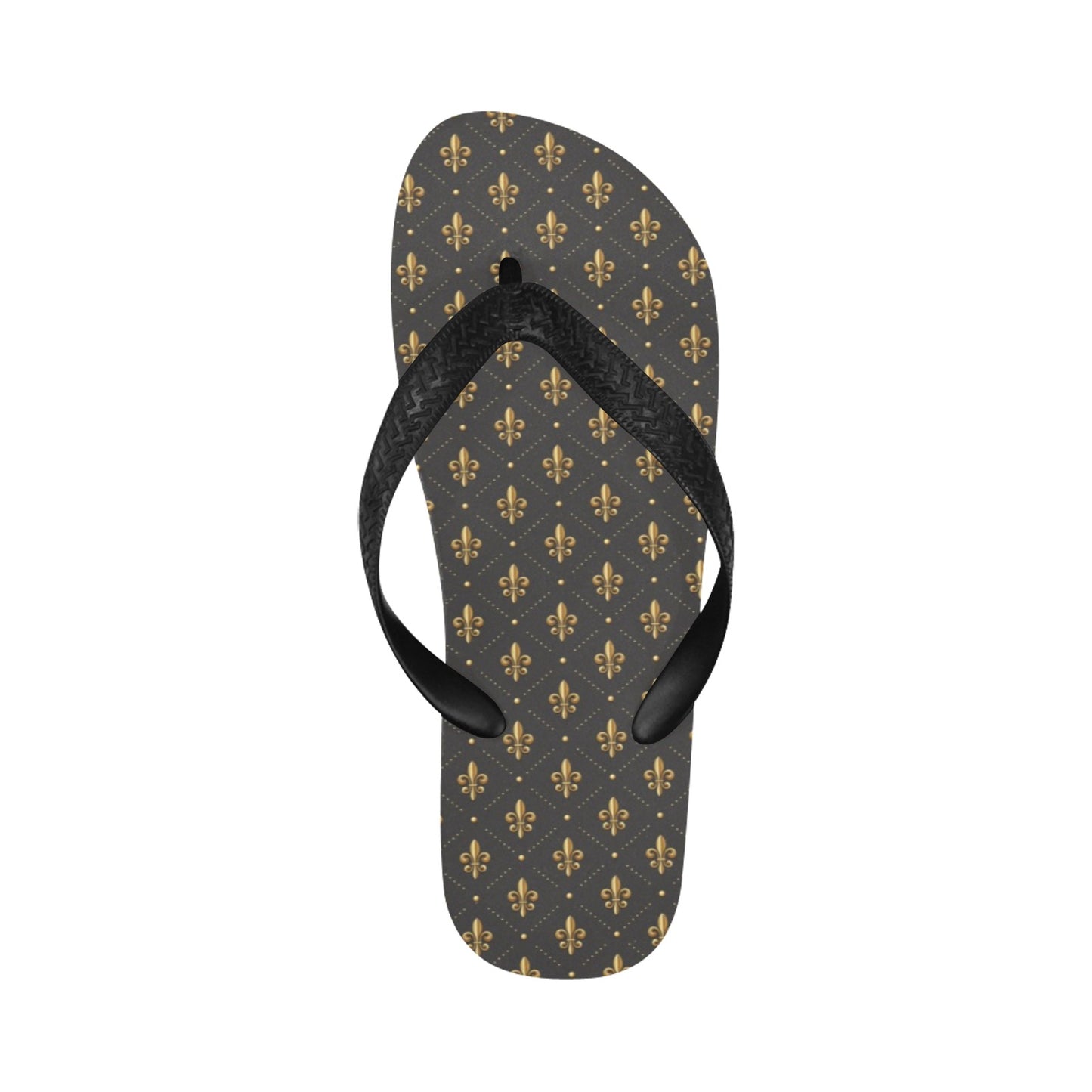 Fleur De Lis Print Design LKS402 Flip Flops