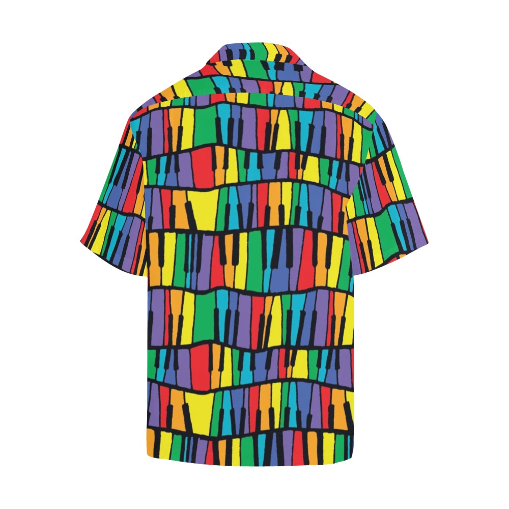 Piano Print Design LKS402 Men's Men's Hawaiian Shirt