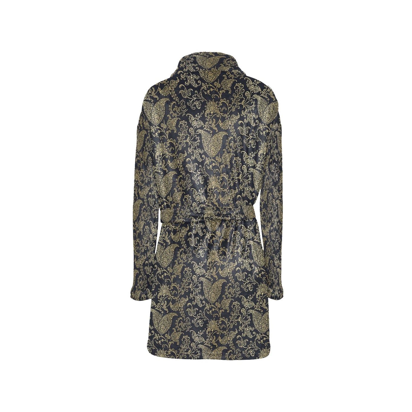 Brocade Pattern Print Design 04 Women's Fleece Robe