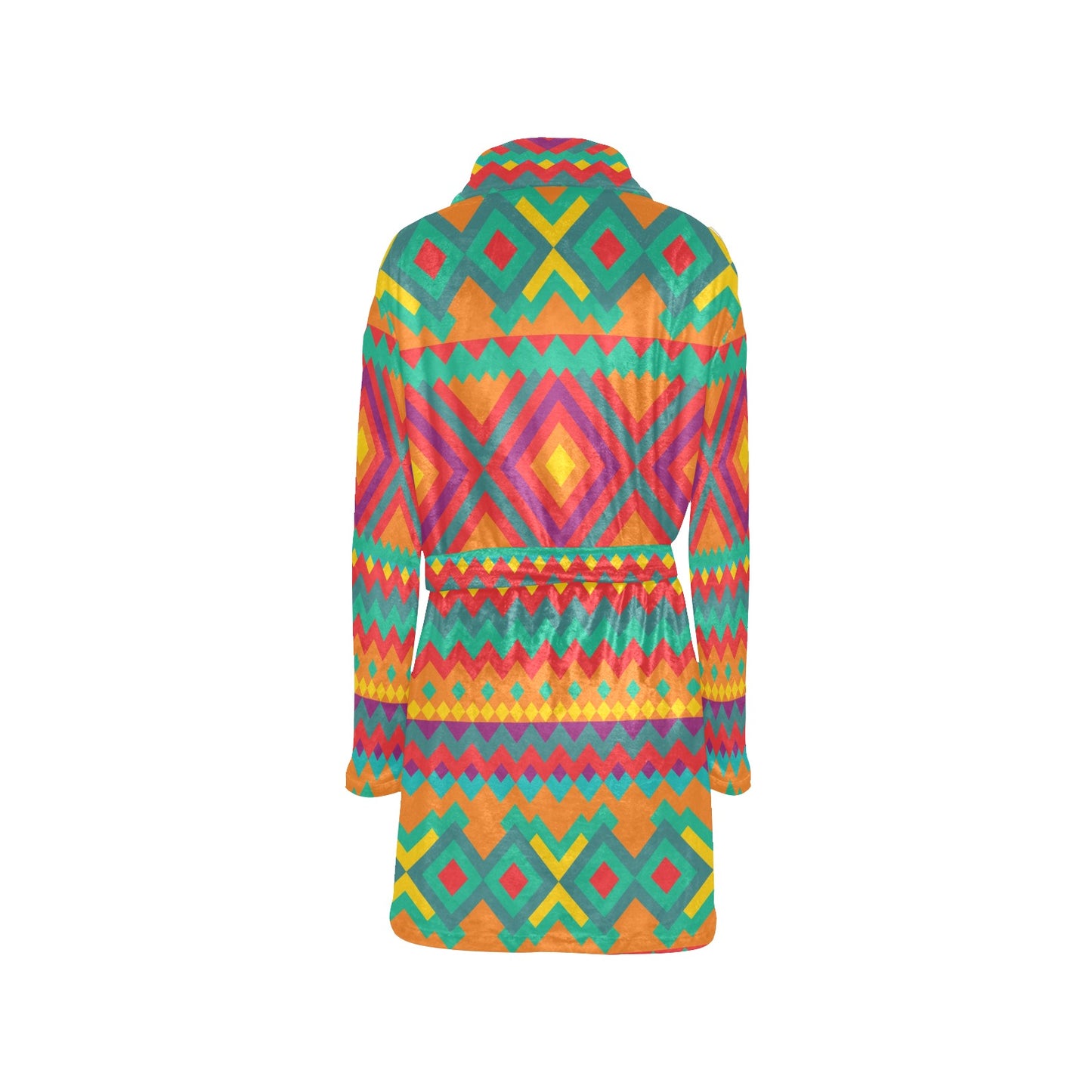 Mexican Pattern Print Design 04 Women's Fleece Robe