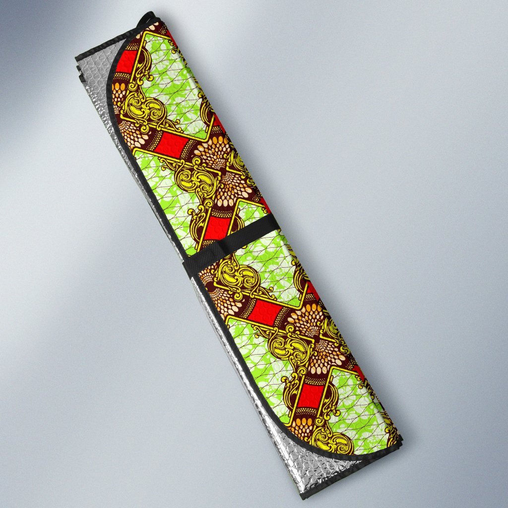 African Classic Print Pattern Car Sun Shade For Windshield