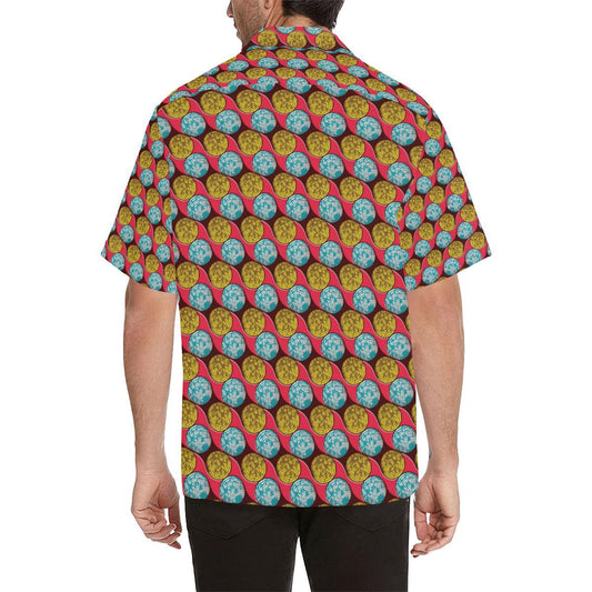 African Fashion Print Pattern Men Aloha Hawaiian Shirt