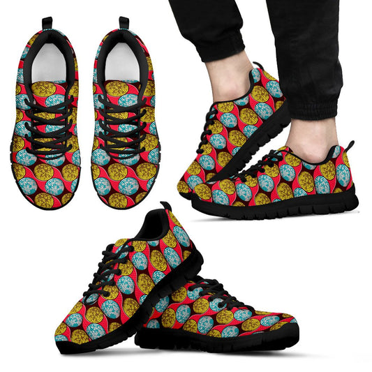 African Fashion Print Pattern Men Sneakers Shoes