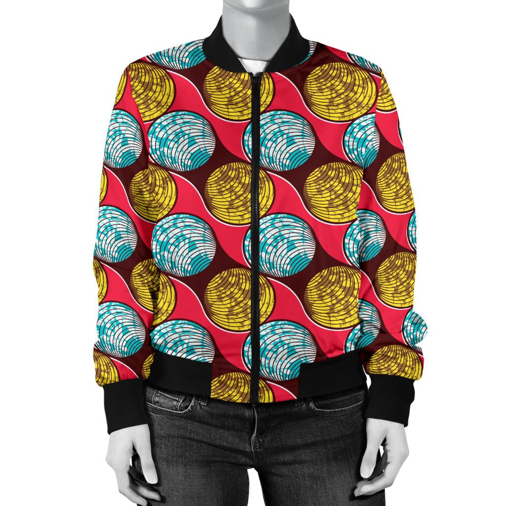 African Fashion Print Pattern Women Casual Bomber Jacket