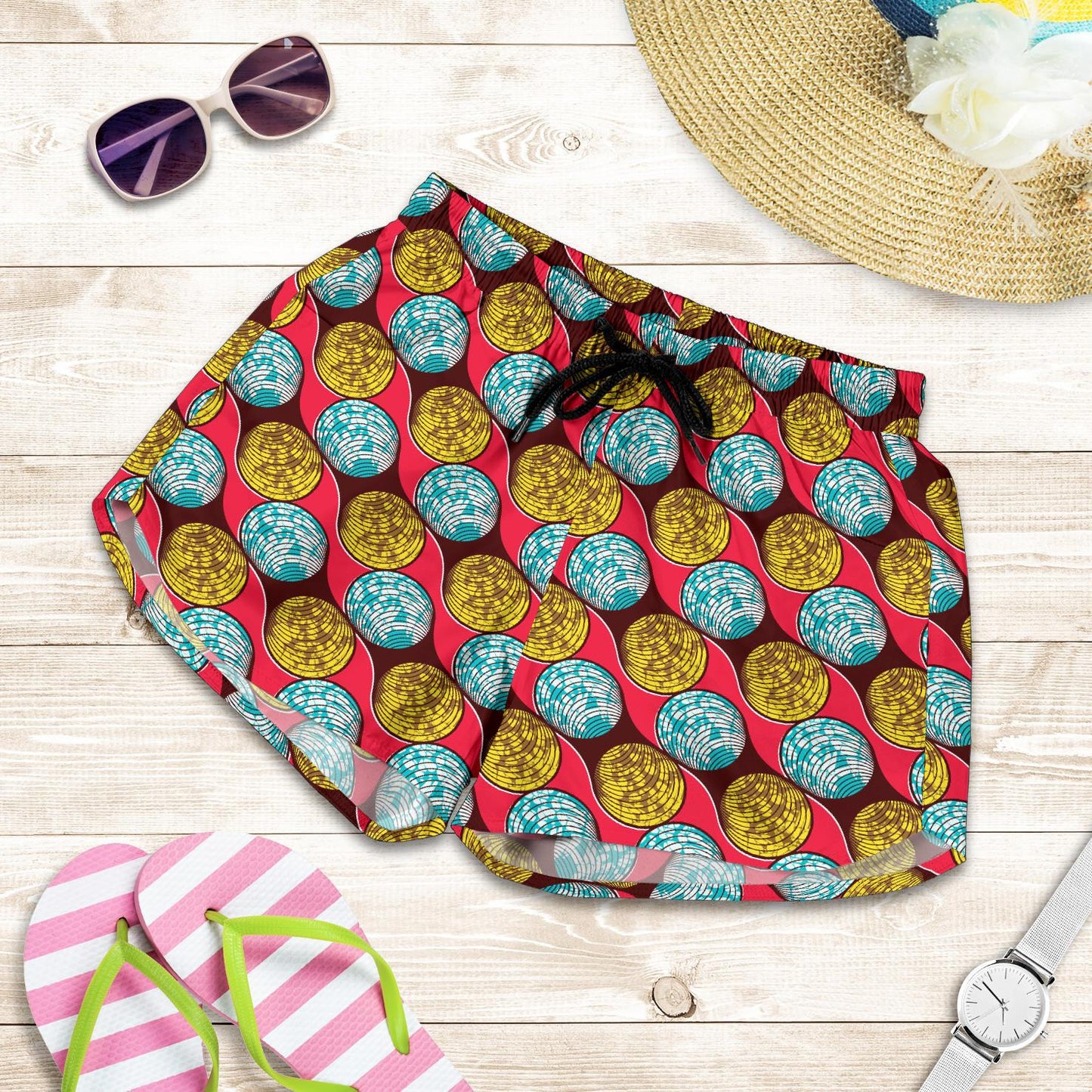 African Fashion Print Pattern Women Shorts-JTAMIGO.COM